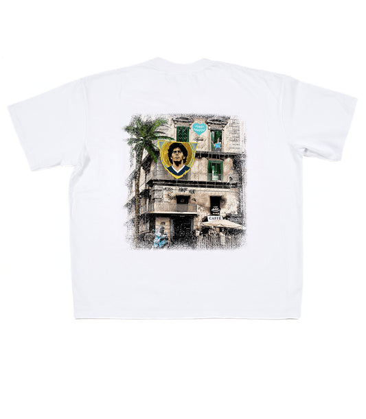 Forza Maradona Tee White
