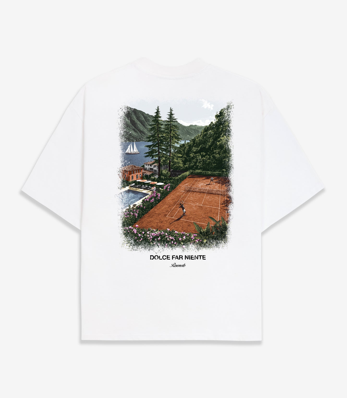 Clay Courts Tee White