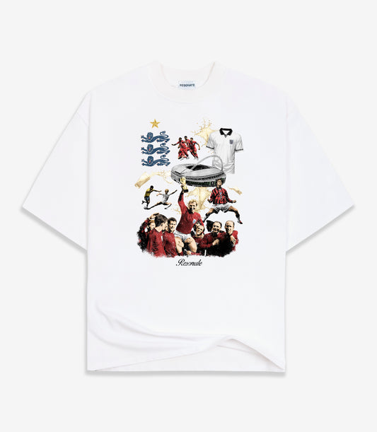Three Lions Tee White