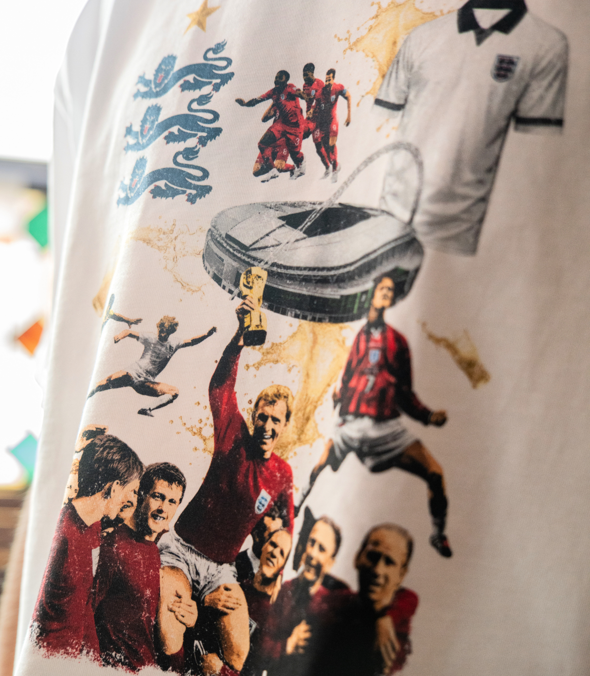 Three Lions Tee White