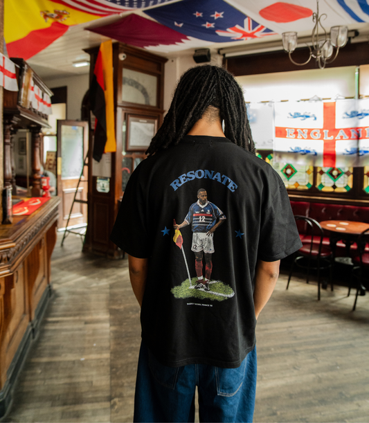 Corner Flag Tee Black