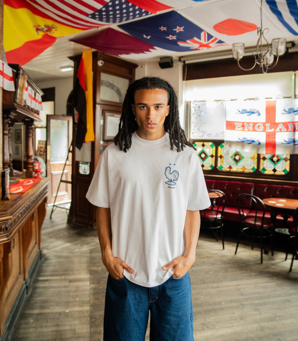Corner Flag Tee White