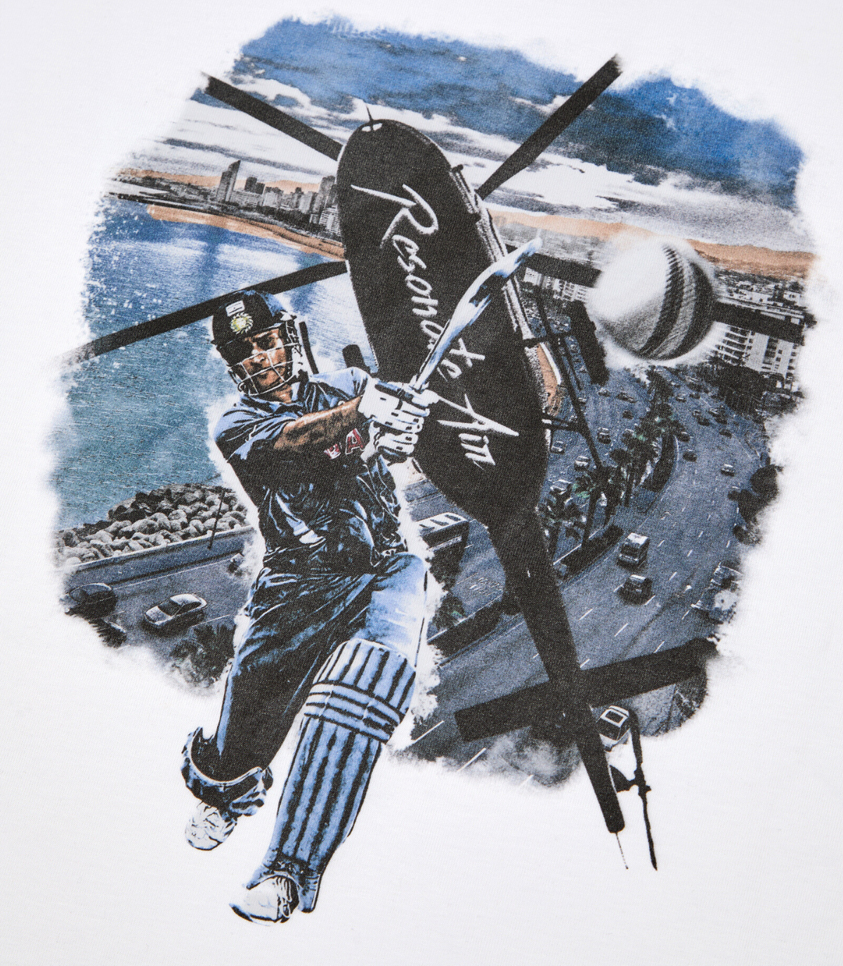 Helicopter Tours Tee White