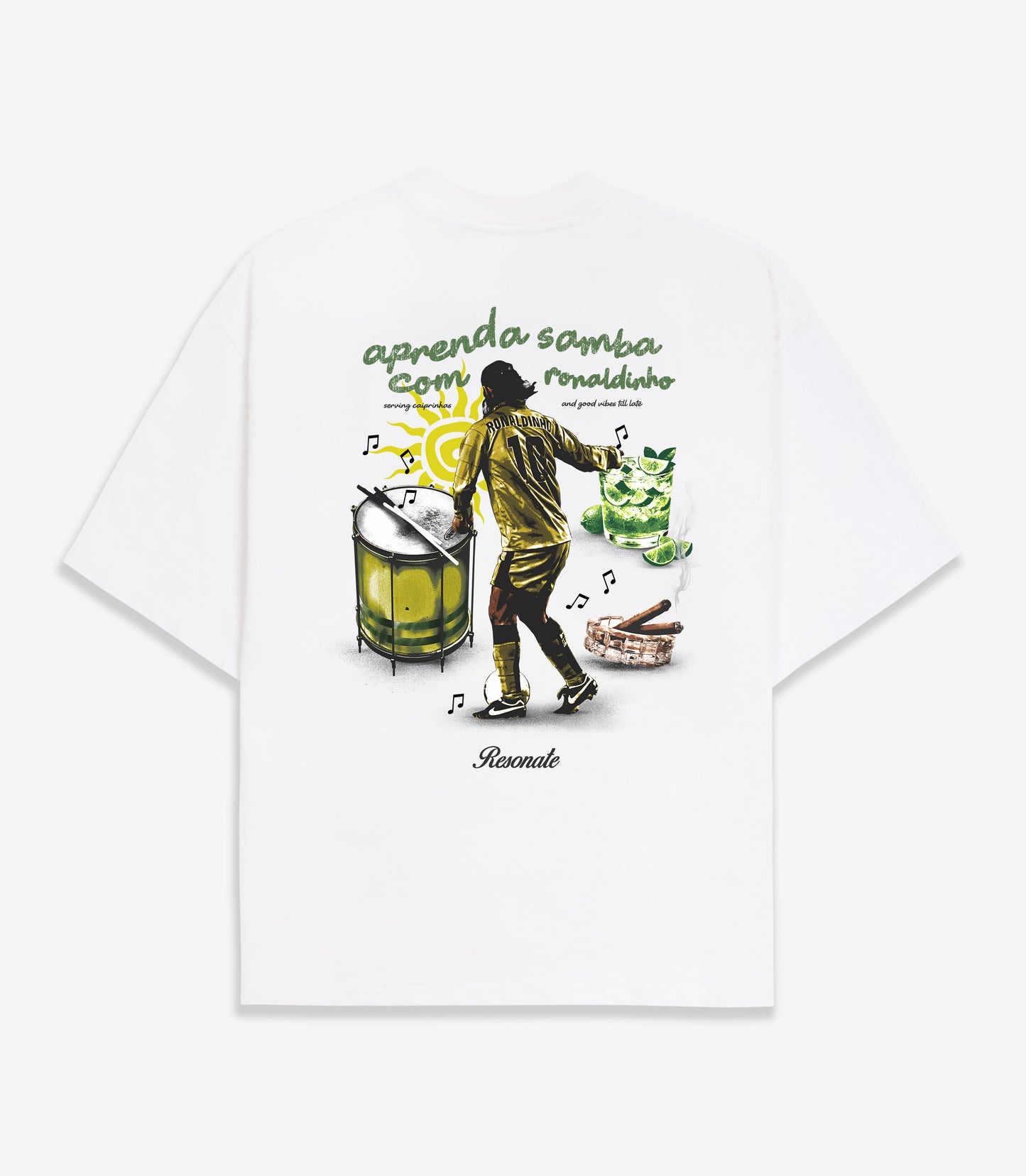 Samba School Tee White