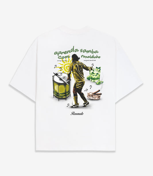 Samba School Tee White