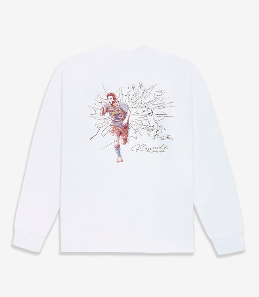 Messi Longsleeve Tee White