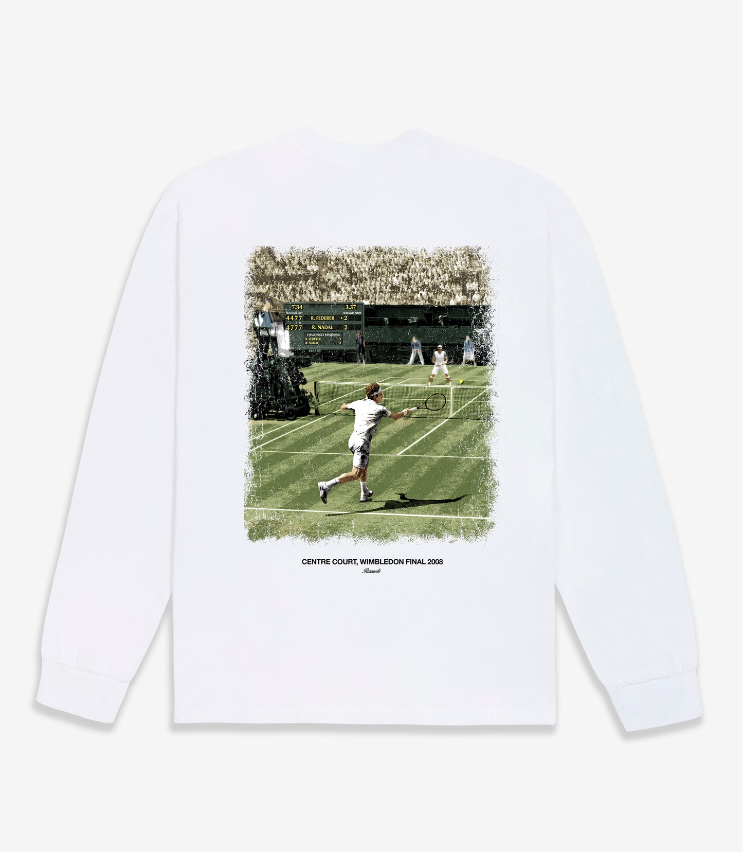 Centre Court Tee Longsleeve White