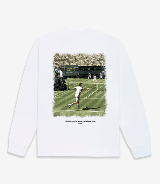 Centre Court Tee Longsleeve White