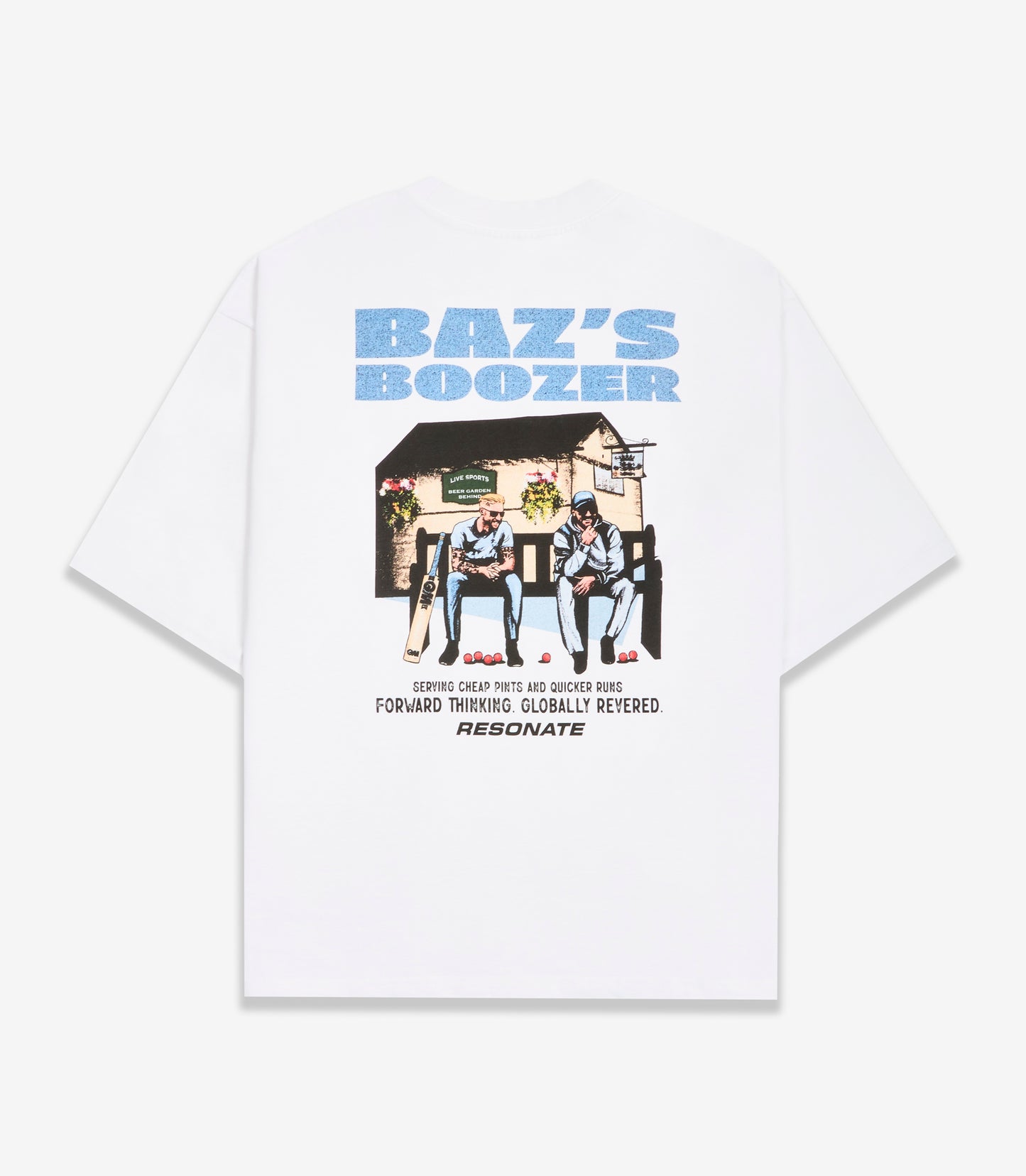 Baz's Boozer Tee White