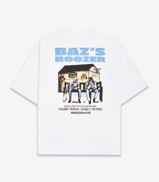Baz's Boozer Tee White