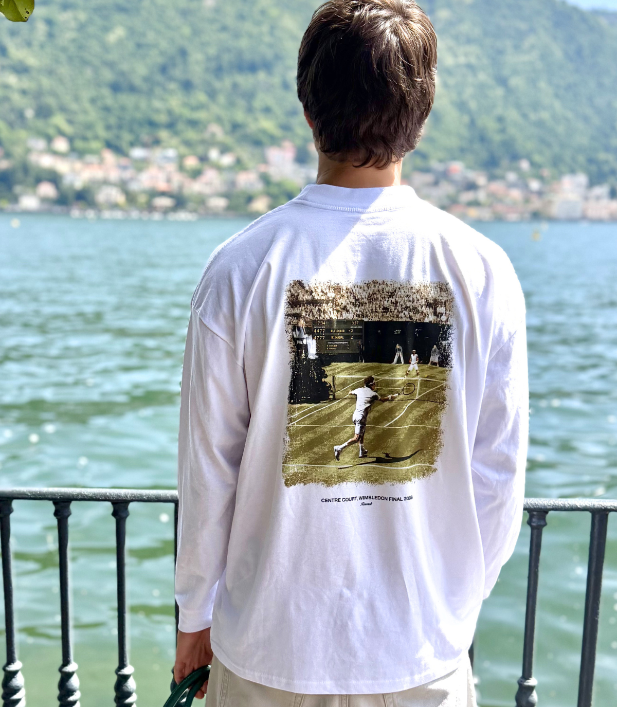 Centre Court Tee Longsleeve White
