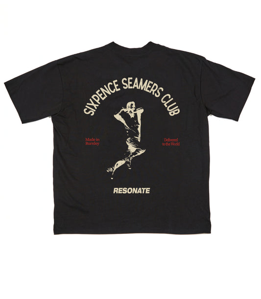 Sixpence Seamers Club Tee Black